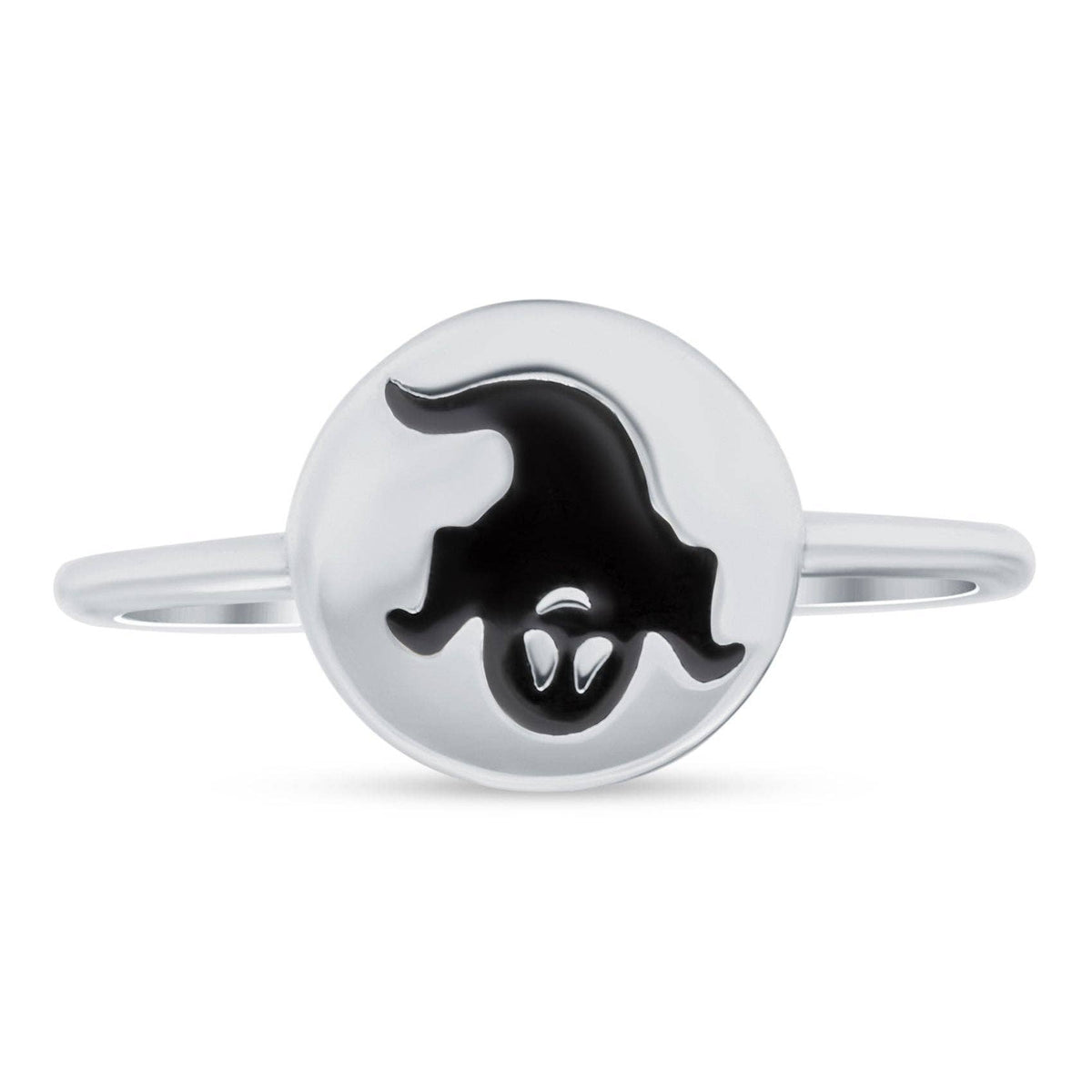 Ghost Oxidized Band Sterling Silver Ring