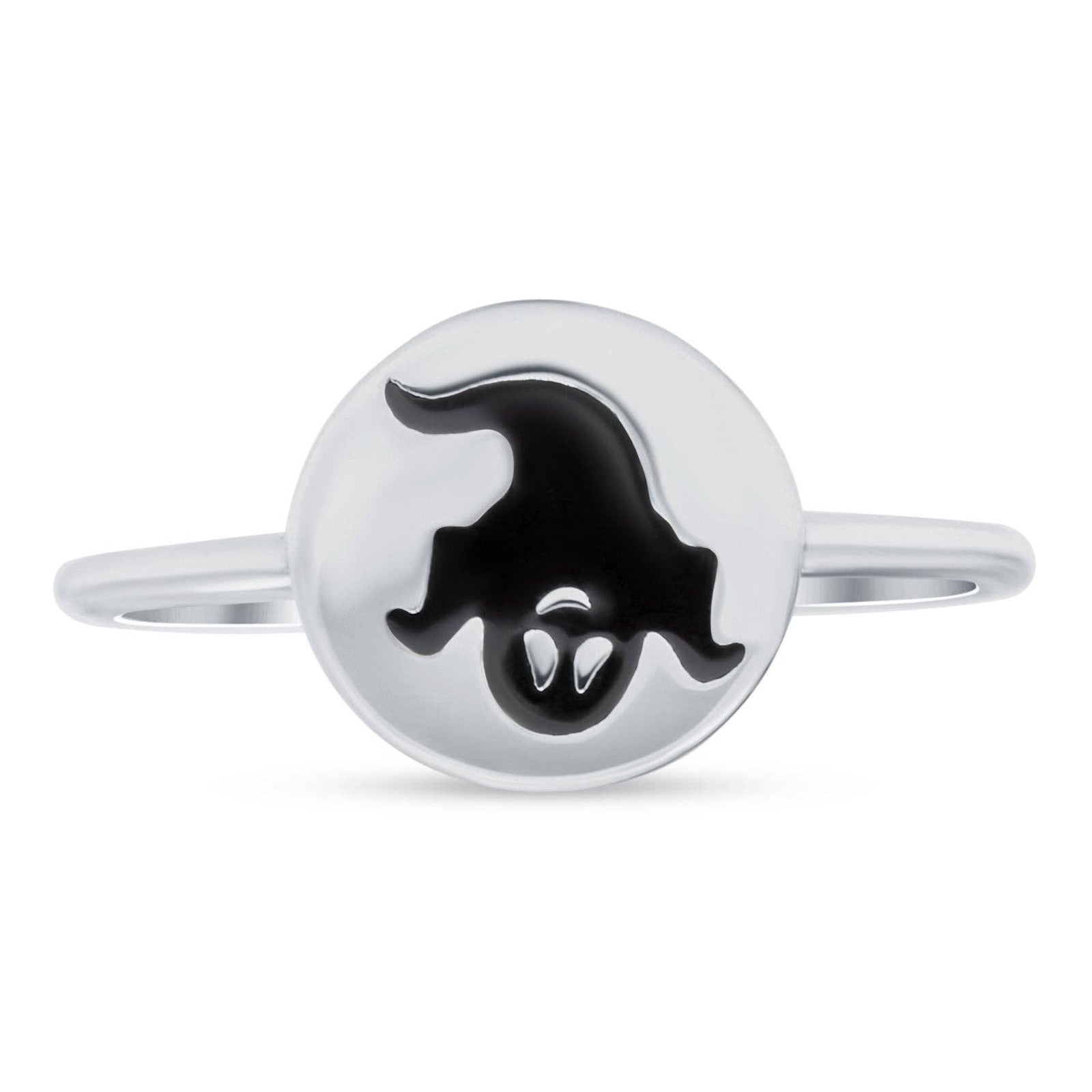 Ghost Oxidized Band Sterling Silver Ring