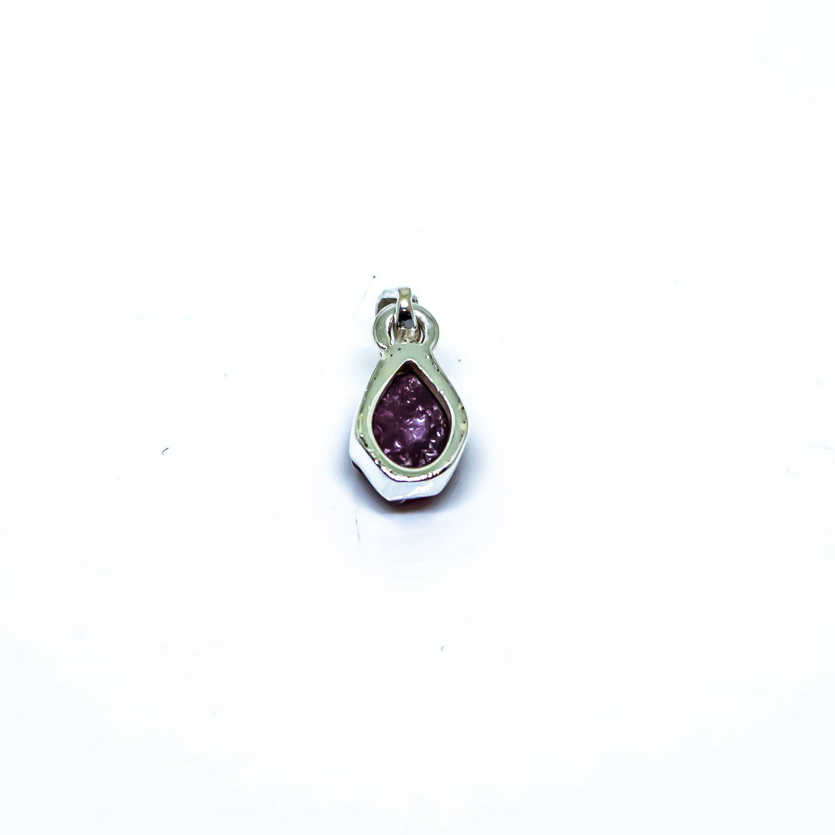 Pink Tourmaline Freeform Sterling Silver Pendant