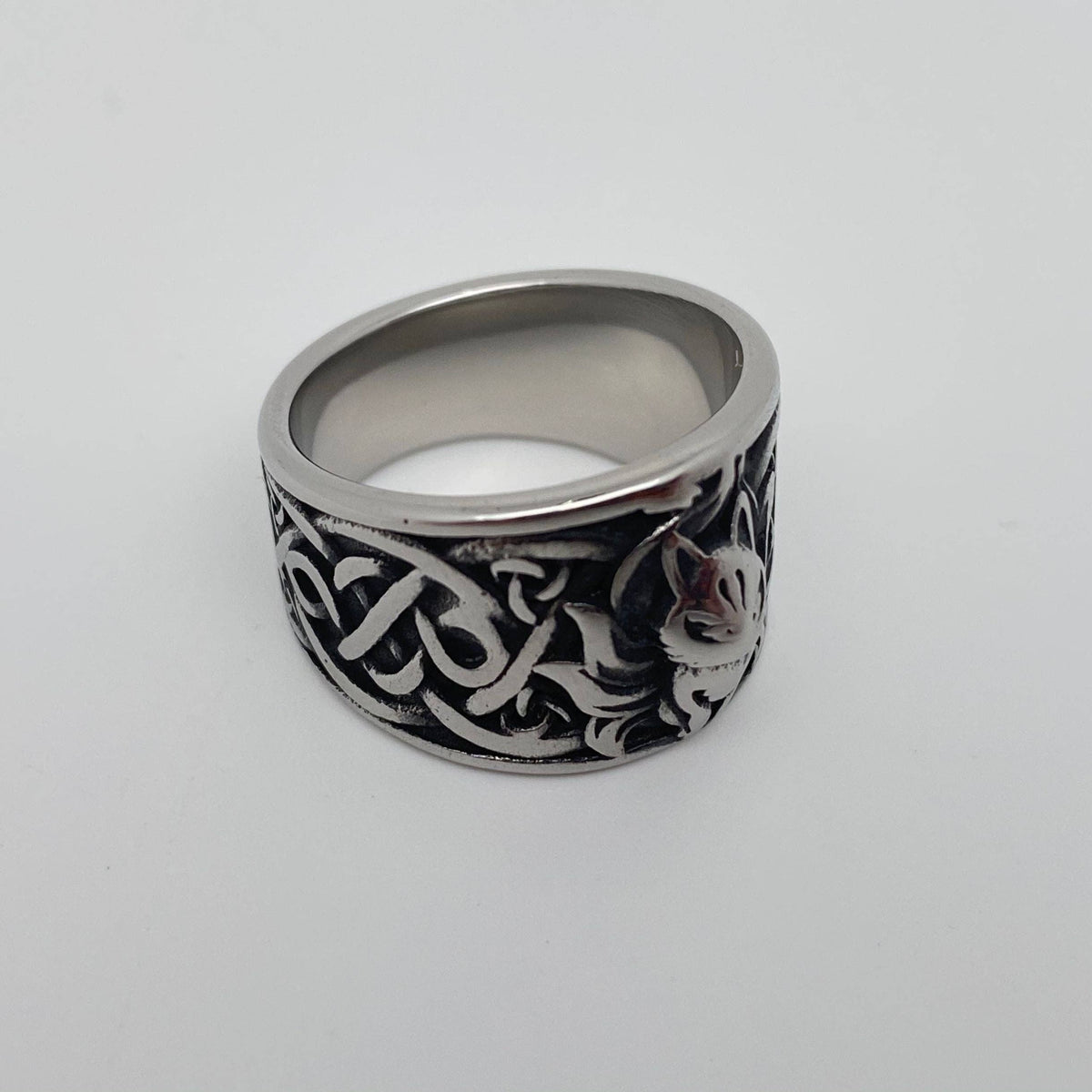 Warrior Fox Stainless Steel Ring