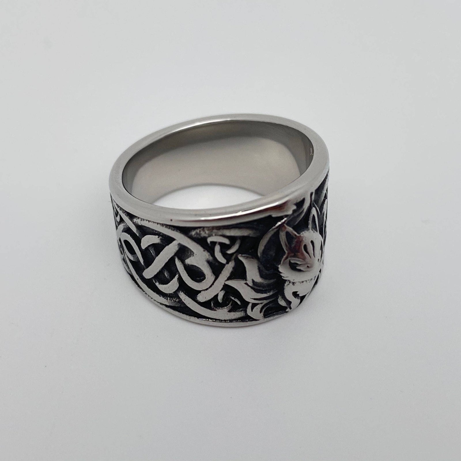 Warrior Fox Stainless Steel Ring