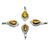 Tigereye Sterling Silver Pendant