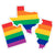 NC STATE rainbow sticker