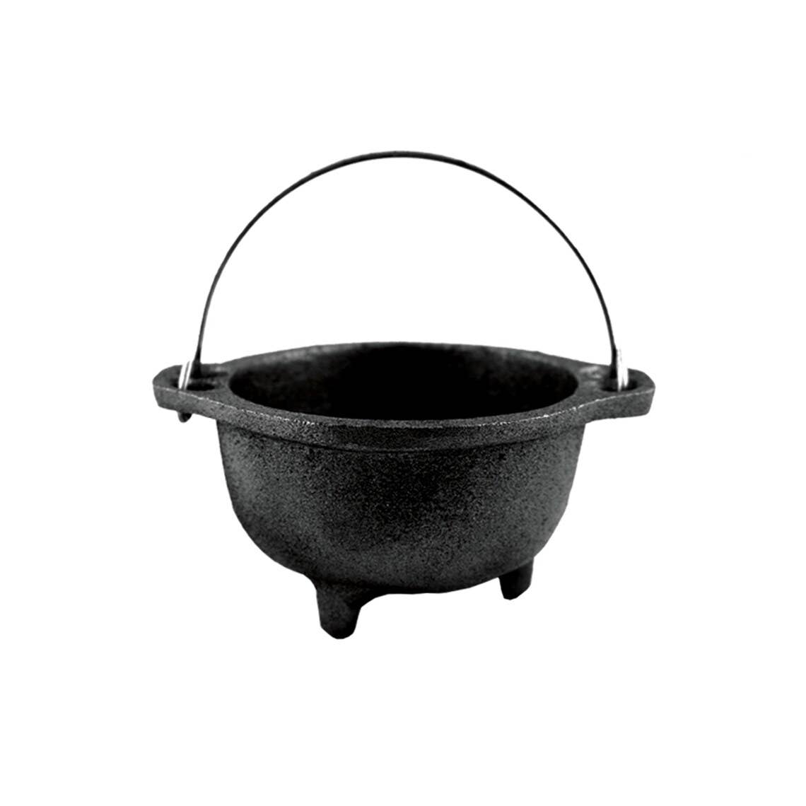 Cast Iron Cauldron Bowl w/ Hanger - Plain (4 in.)