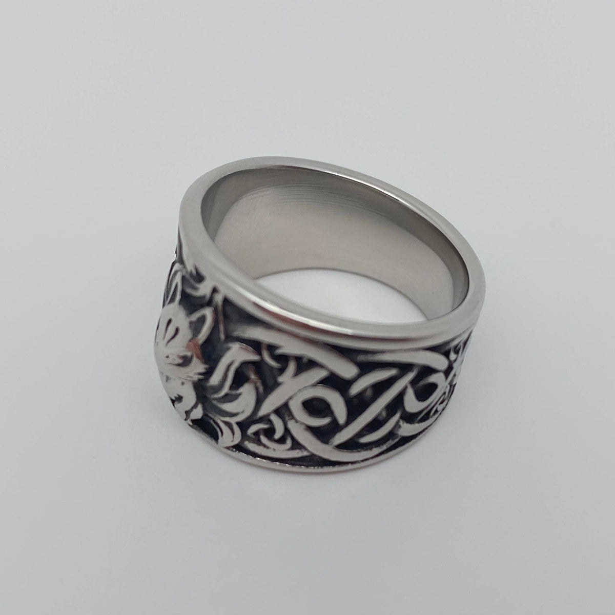 Warrior Fox Stainless Steel Ring