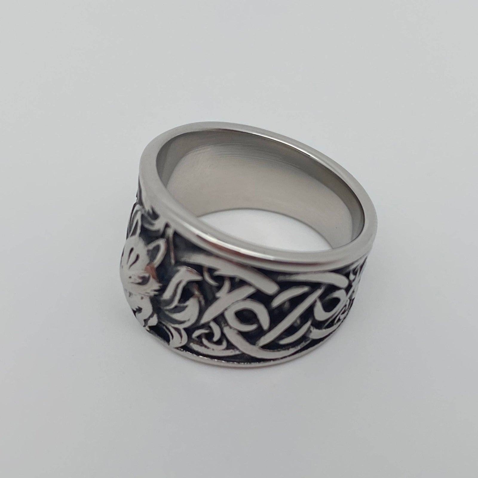 Warrior Fox Stainless Steel Ring