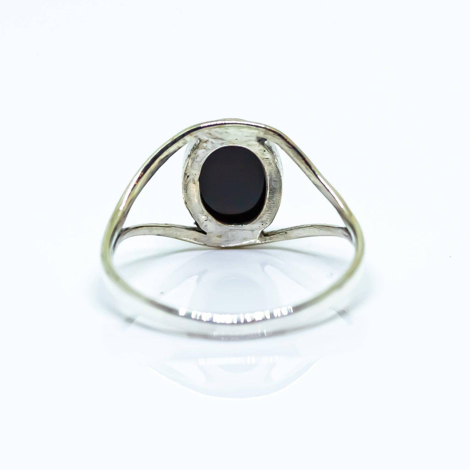 Black Obsidian Ring Sterling Silver 925