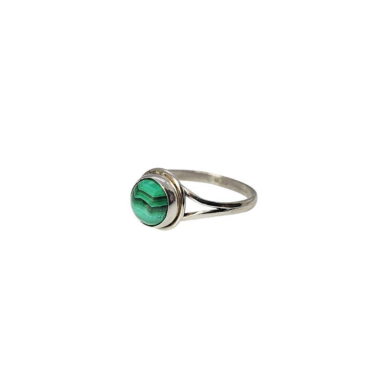 Malachite Sterling Silver Ring