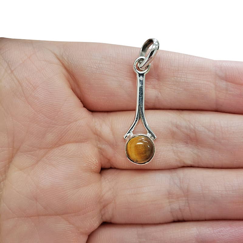 Tiger Eye Sterling Silver Pendant