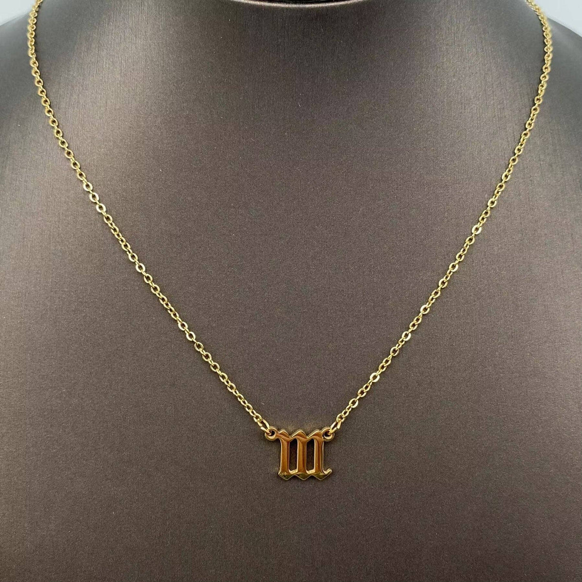 Angel Numbers 18K Gold Plated Stainless Steel Necklace