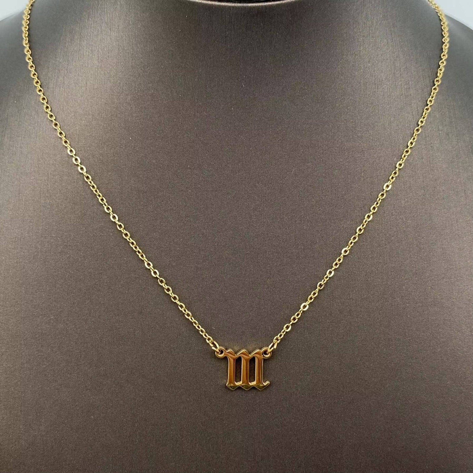 Angel Numbers 18K Gold Plated Stainless Steel Necklace
