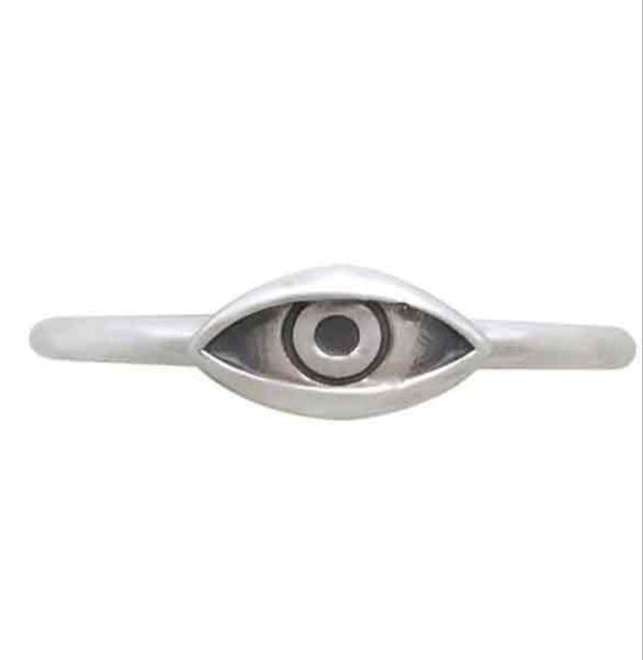 Sterling Silver Dimensional Eye Ring