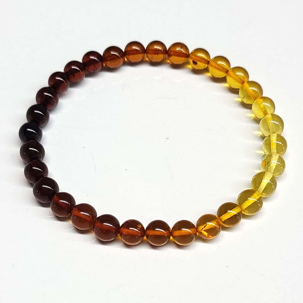 Multi-Color Amber Ombre Stretch Bracelet