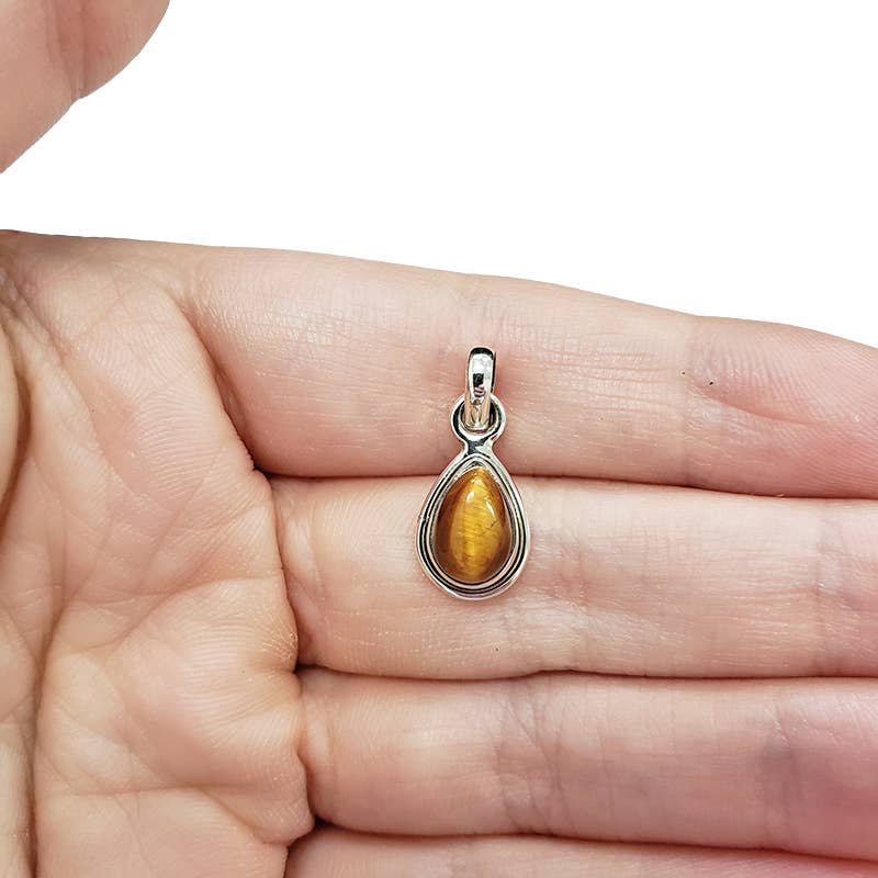 Tiger Eye Sterling Silver Pendant