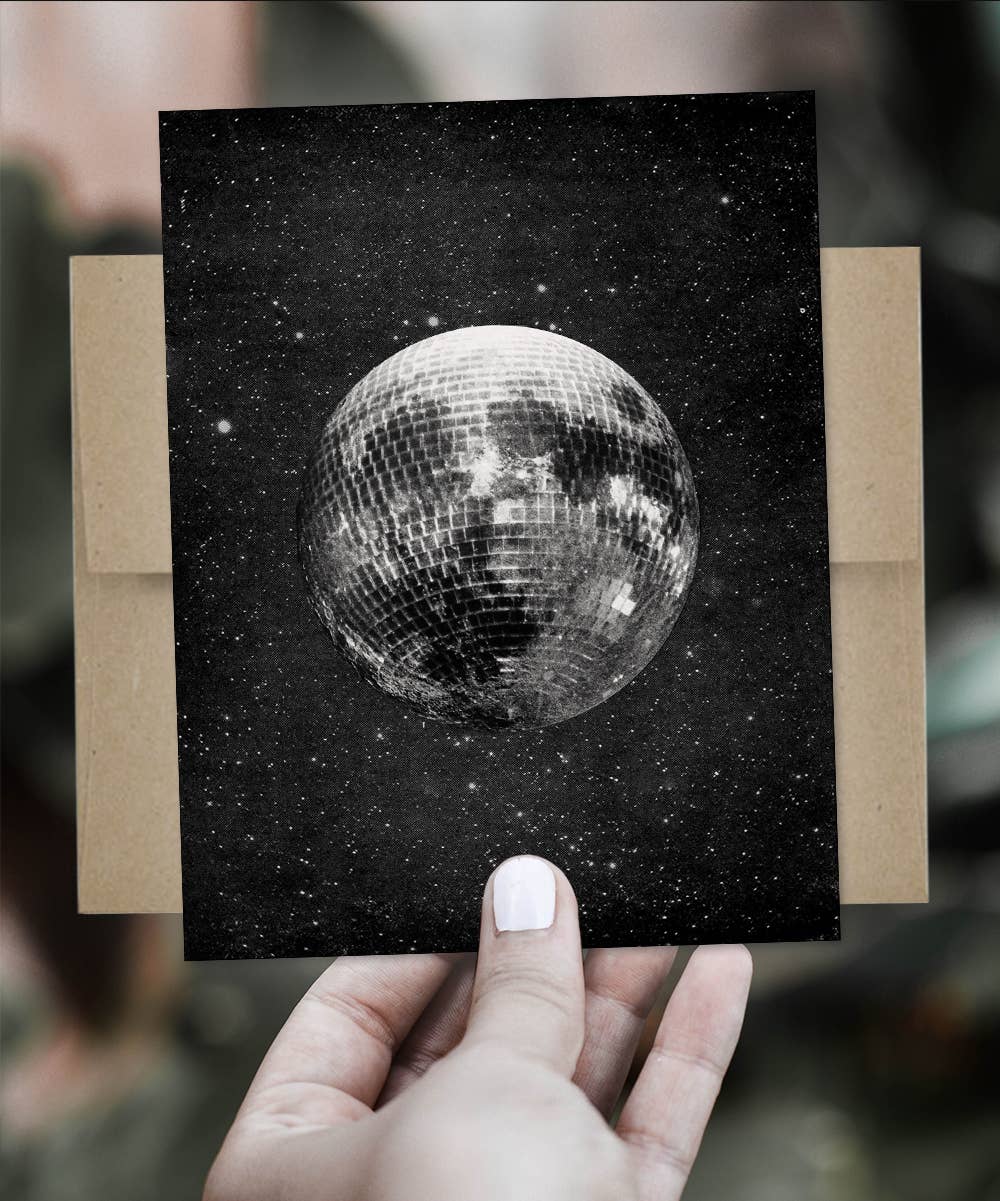 Disco Moon Card