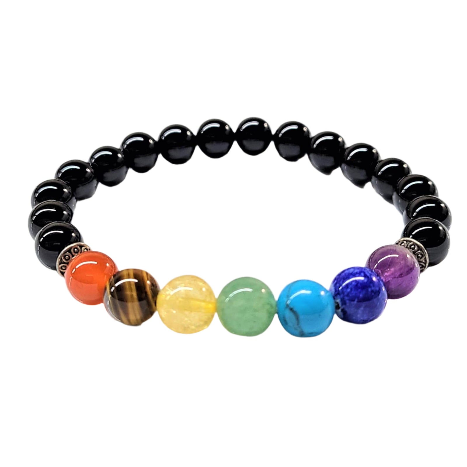 Crystal Chakra Bead Bracelet 8mm
