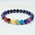 Crystal Chakra Bead Bracelet 8mm