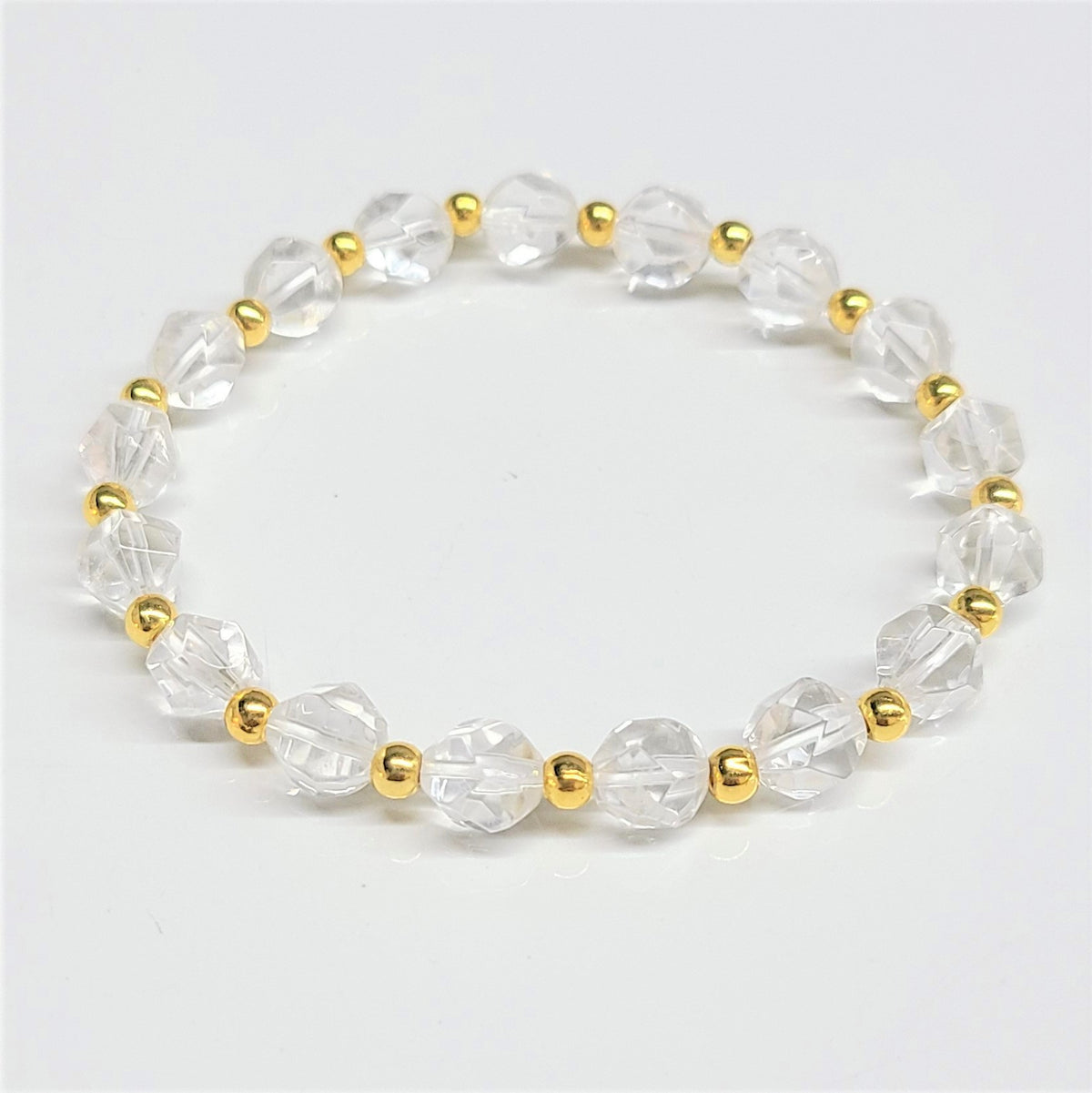 Faceted Crystal Bracelet 8mm