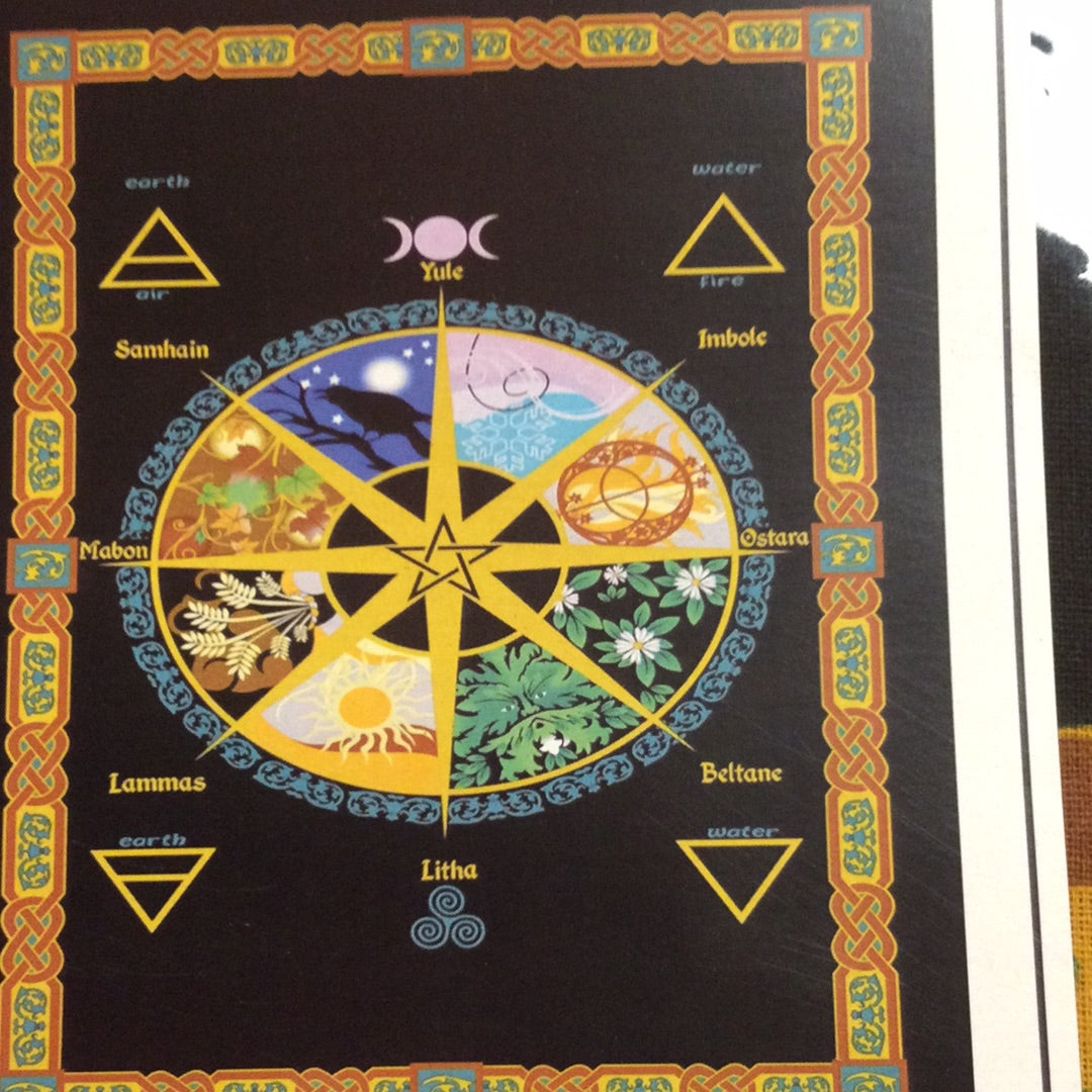 Pagan Wheel of the Year Large Tapestry 82x55