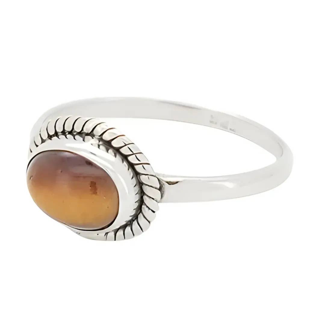 Tiger Eye Sterling Silver Ring