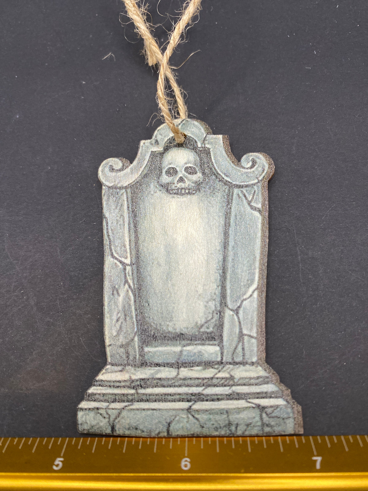 Memento Mori Wooden Ornament