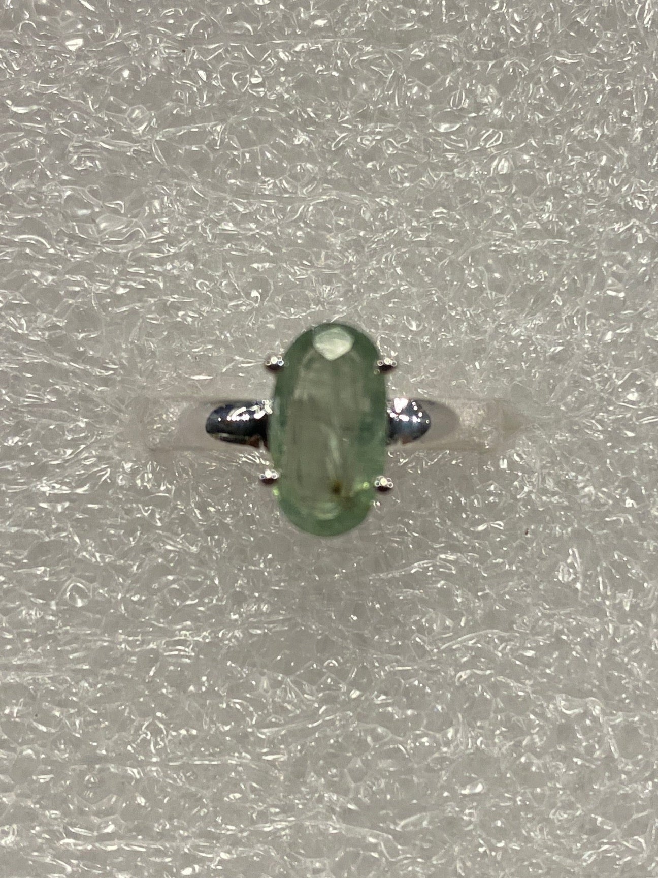 Gem-Cut Kyanite Sterling Silver Ring