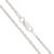 20" length 2mm Sterling Silver Diamond-Cut Rope Chain Necklace