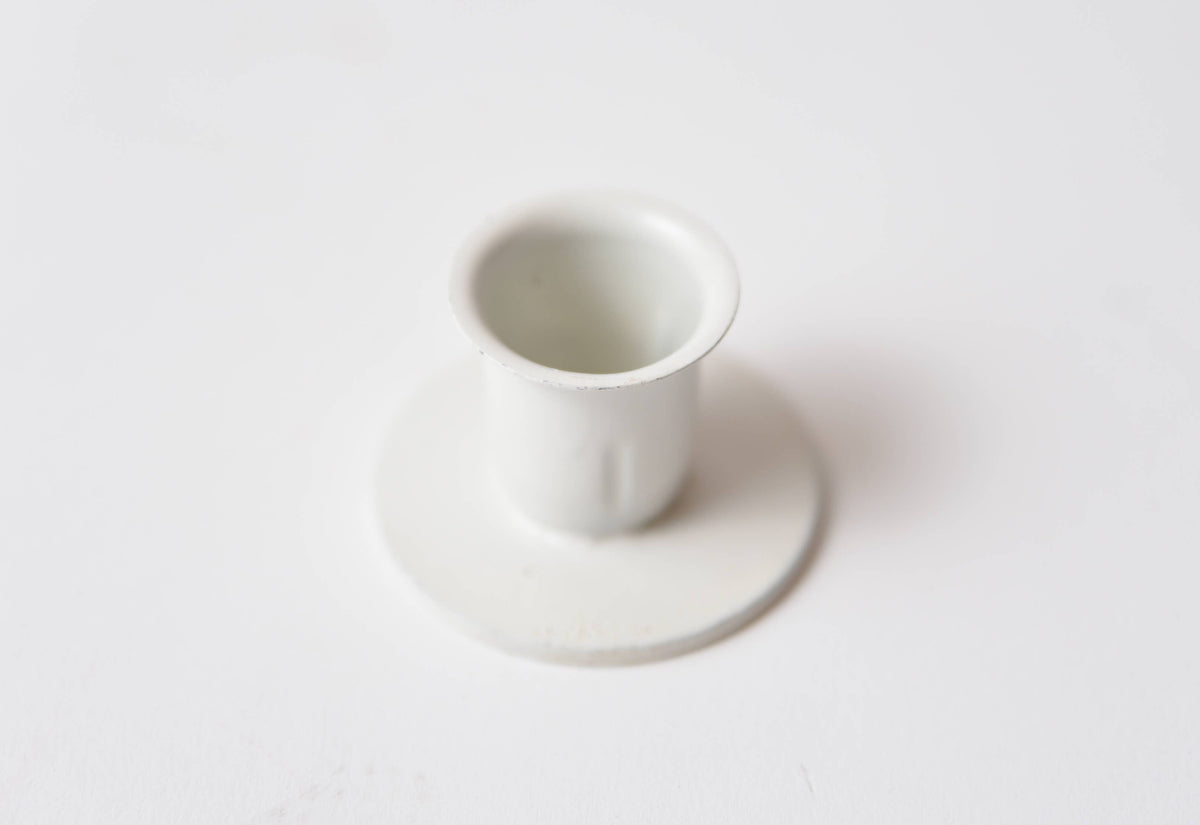 White Iron Round Taper Holder