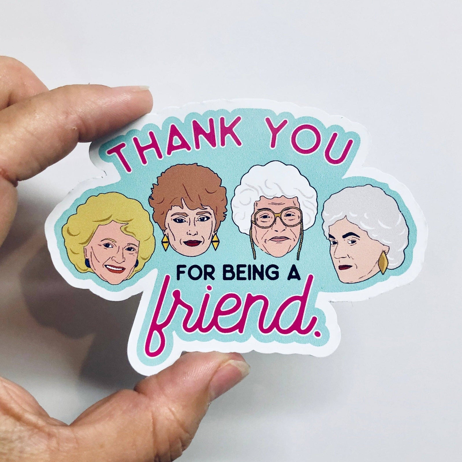 Golden Friendship vinyl sticker