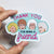 Golden Friendship vinyl sticker
