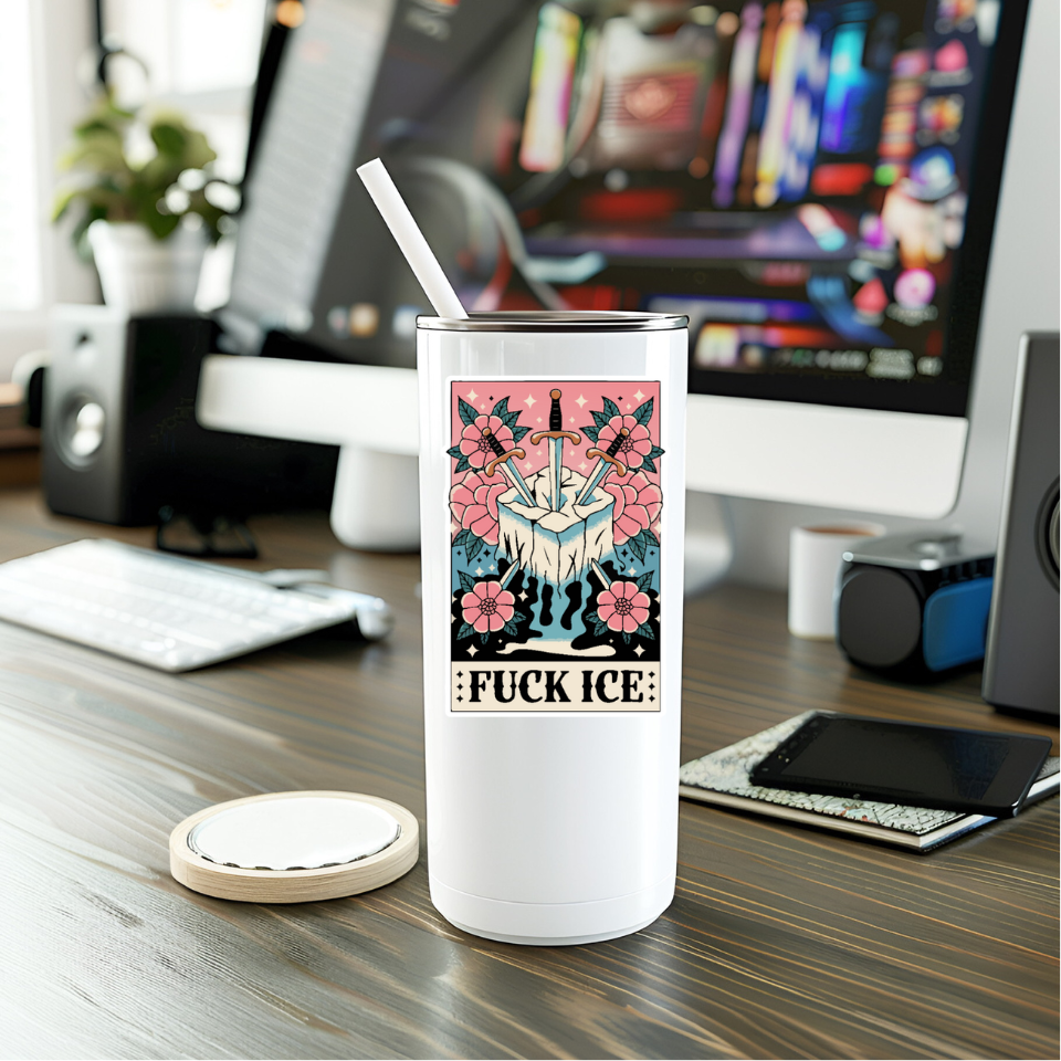 Funny Fuck Ice Vinyl Sticker
