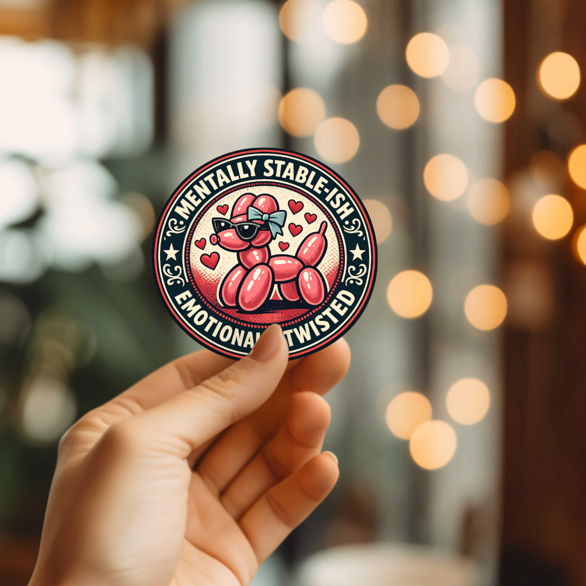 Funny Emotionally Twisted Vinyl Sticker