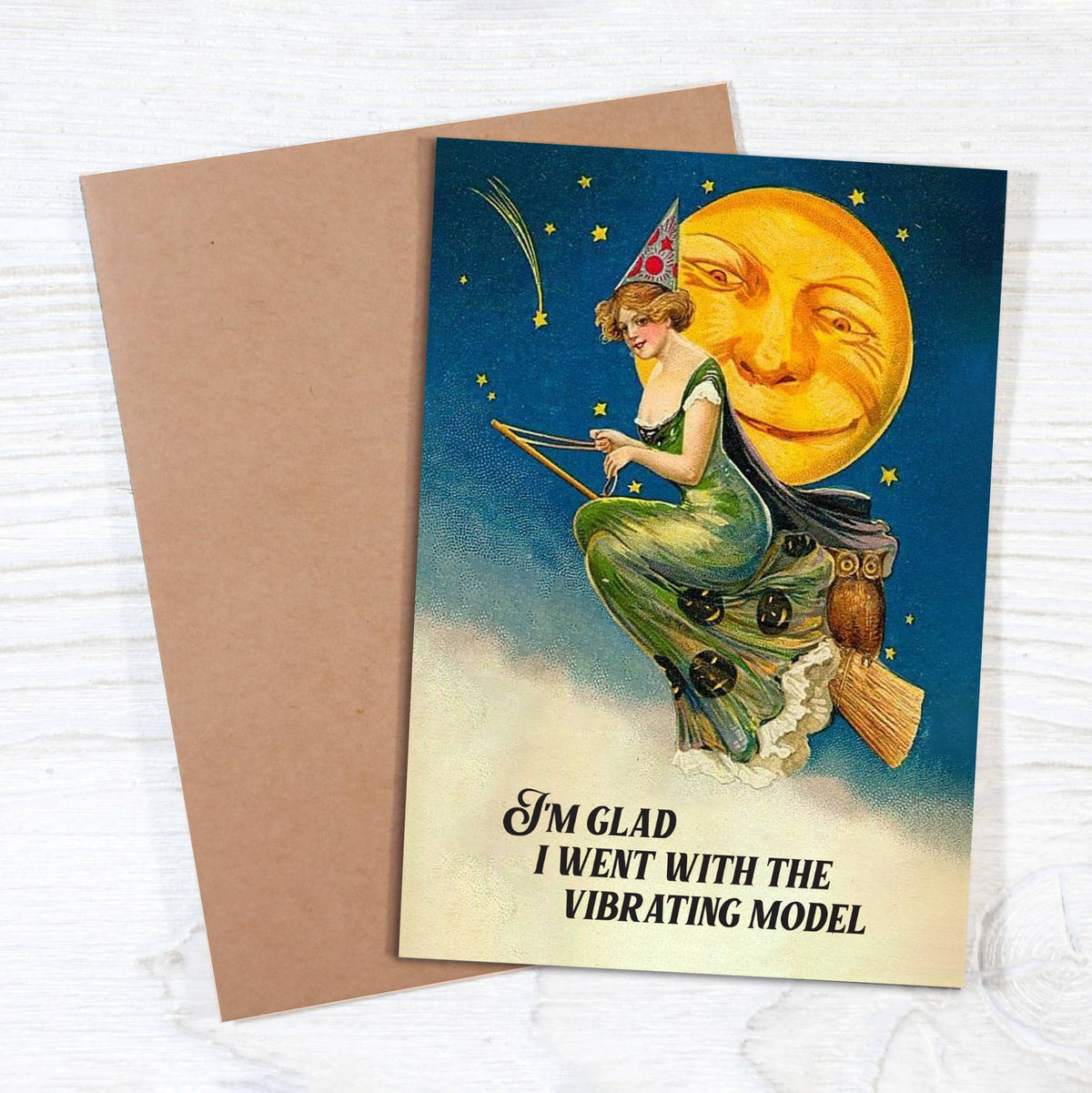 Vibrating Model - Adult Dirty Halloween Card