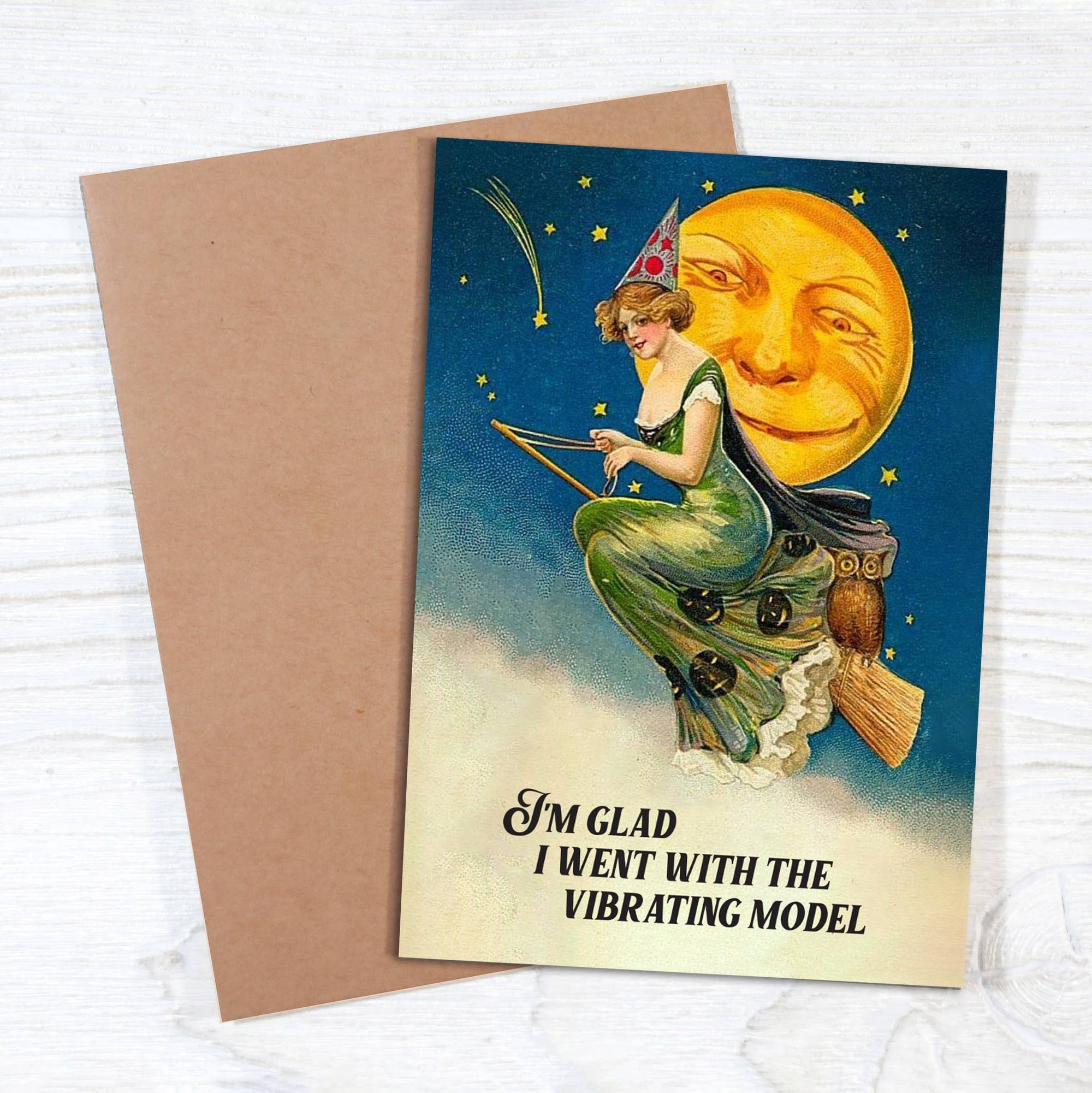 Vibrating Model - Adult Dirty Halloween Card