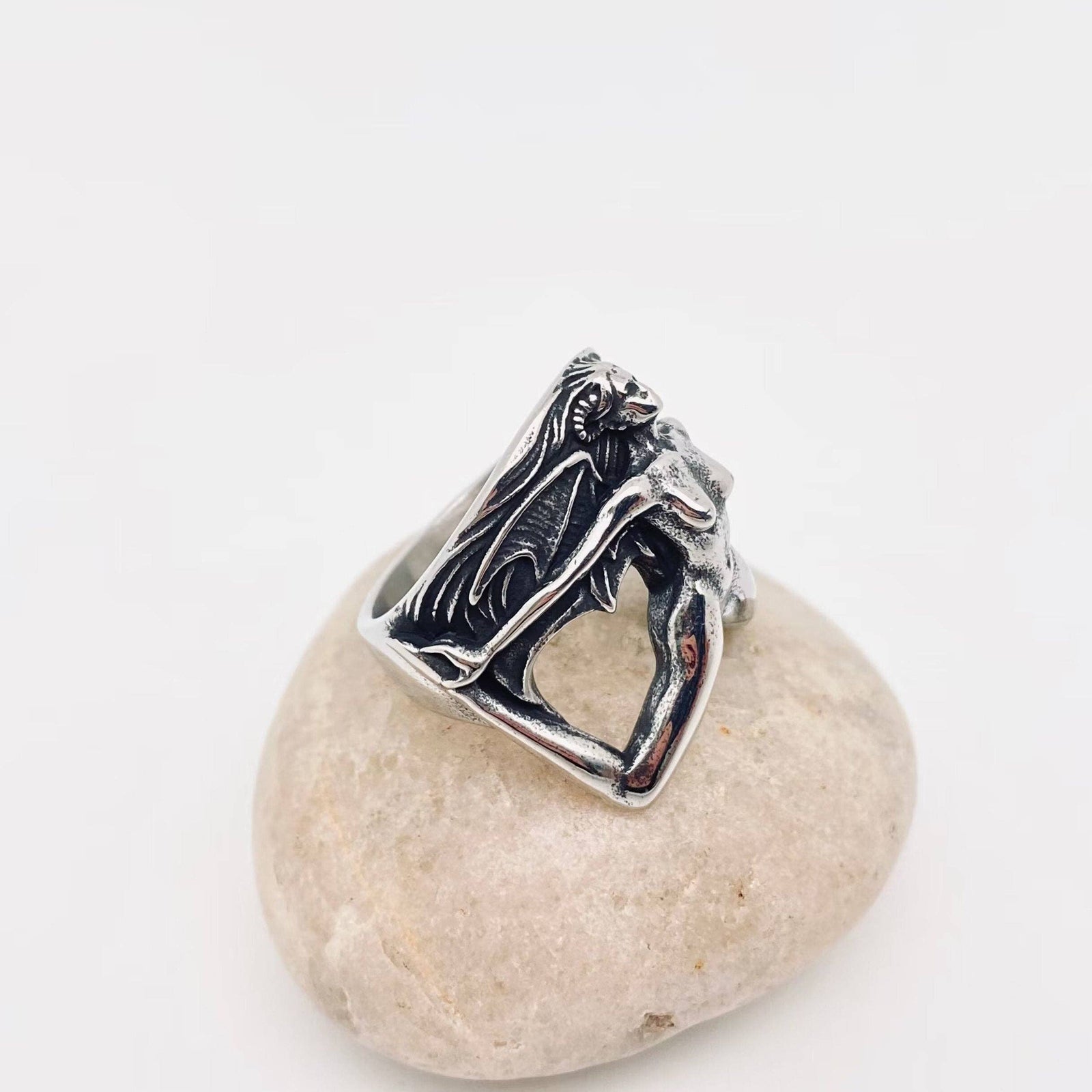 Gothic Stainless Steel Sexy Female Devil Ring