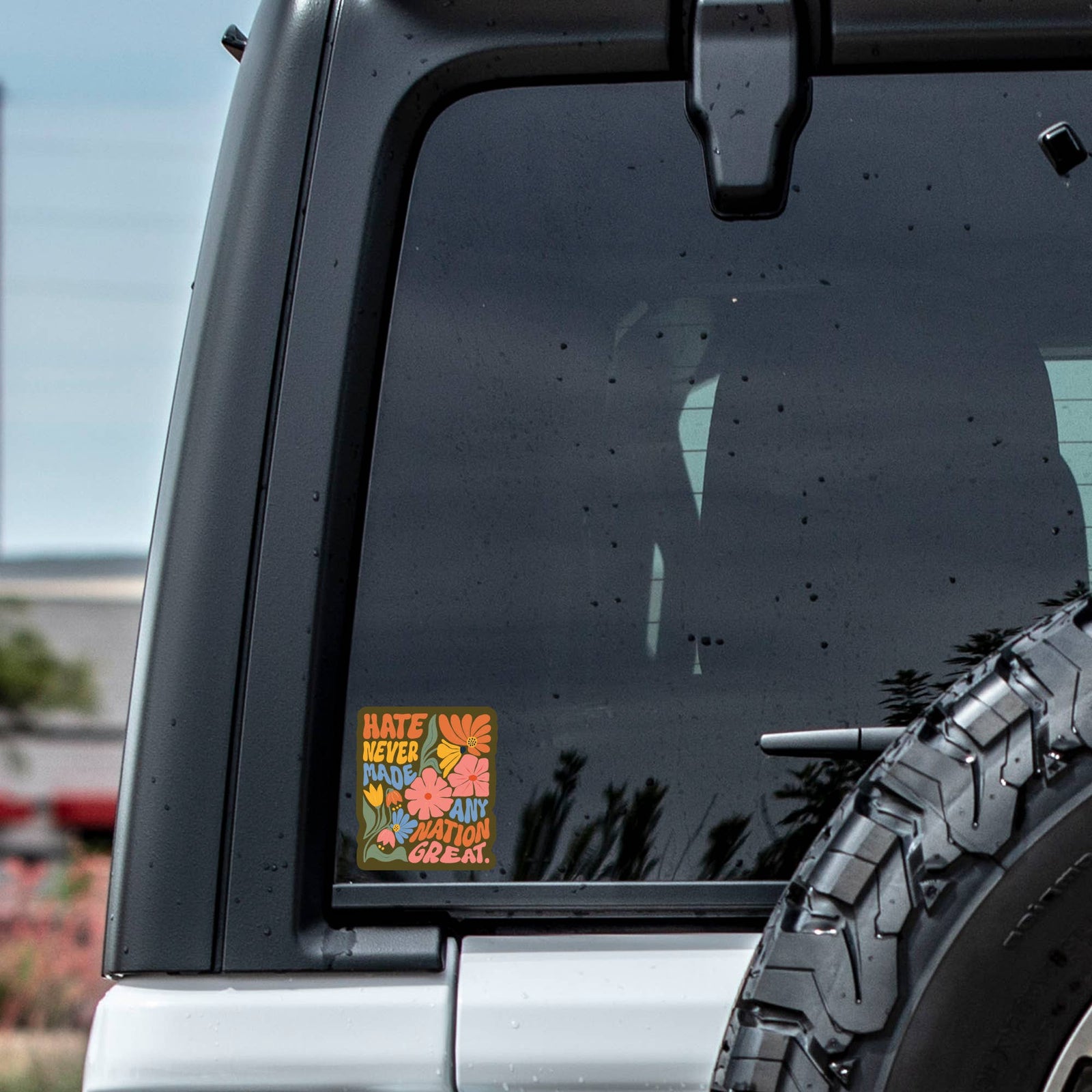 Hate Great Strength Hope Together High Quality Vinyl Sticker