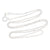 Italian 1mm Sterling Silver Box Link Chain Necklace