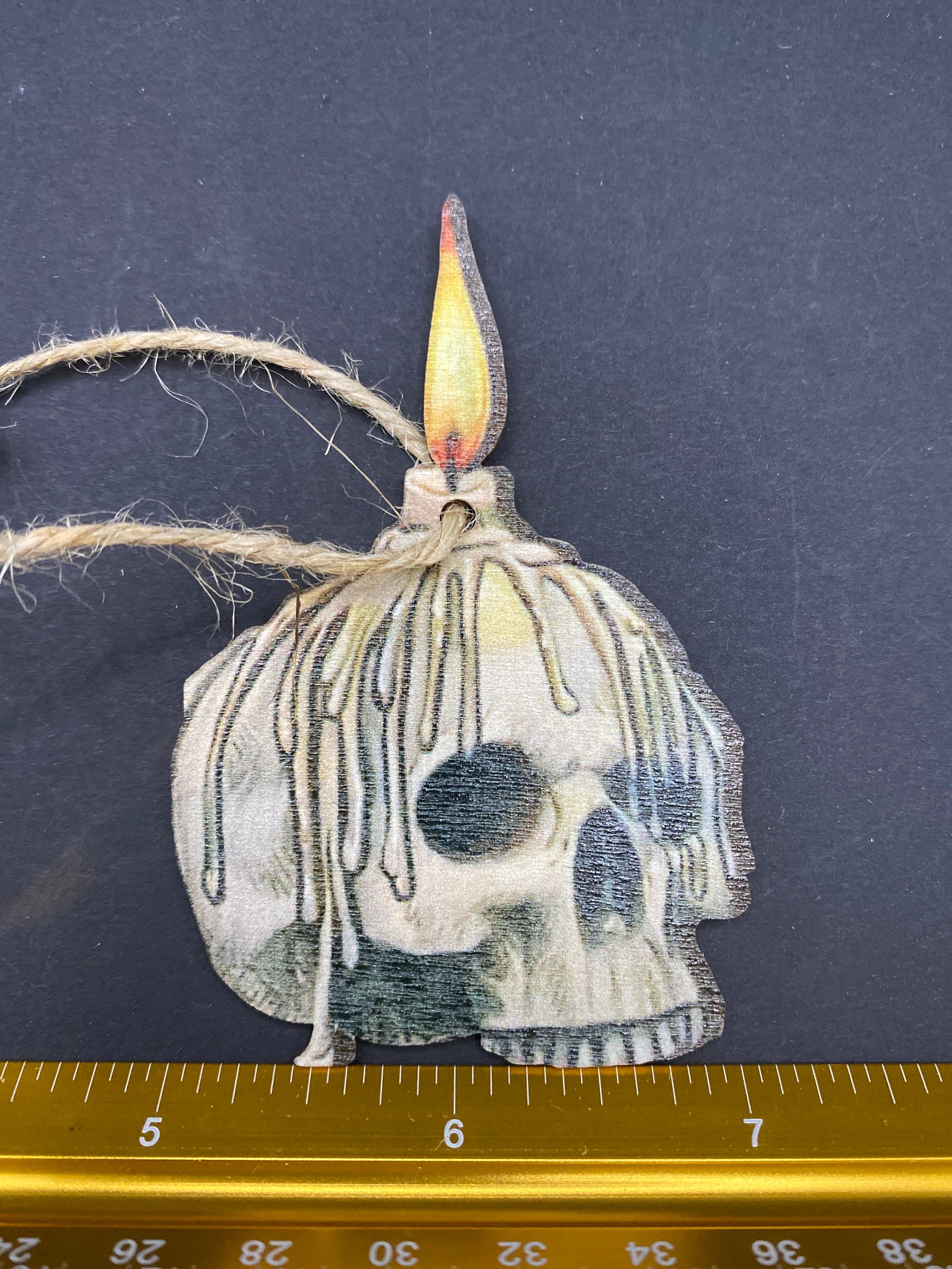 Memento Mori Wooden Ornament