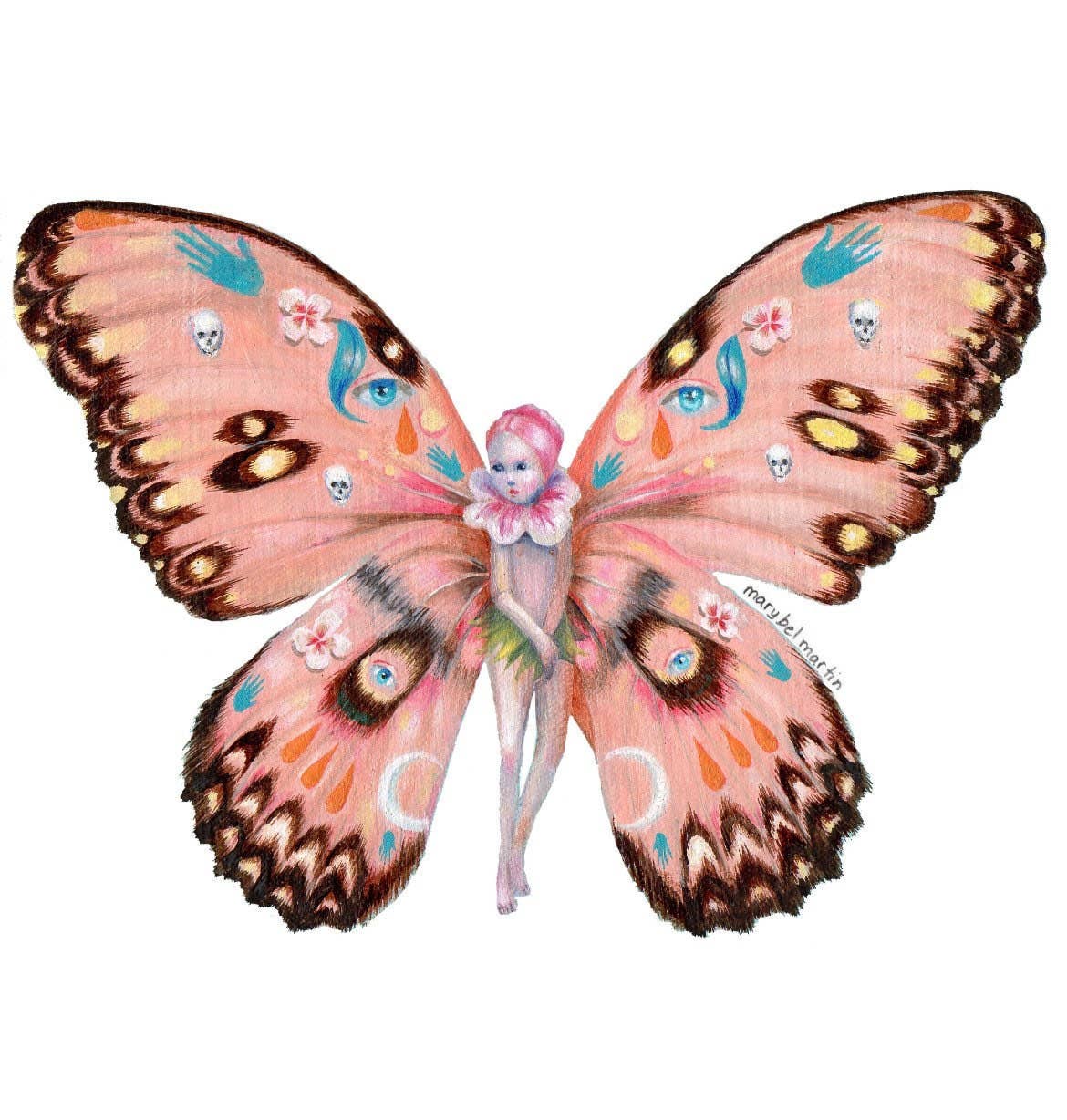 Magical Butterfly - Vinyl Holographic Sticker By Marybel Martin