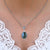 925 Silver Filigree Crown Labradorite Gemstone Woman Pendant