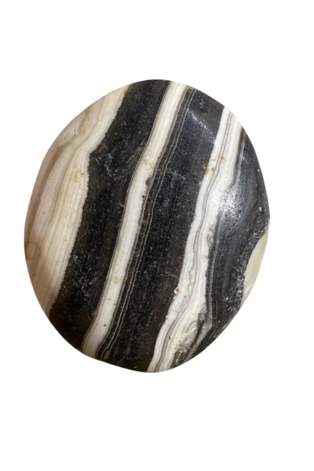 Banded Calcite Palm Stone