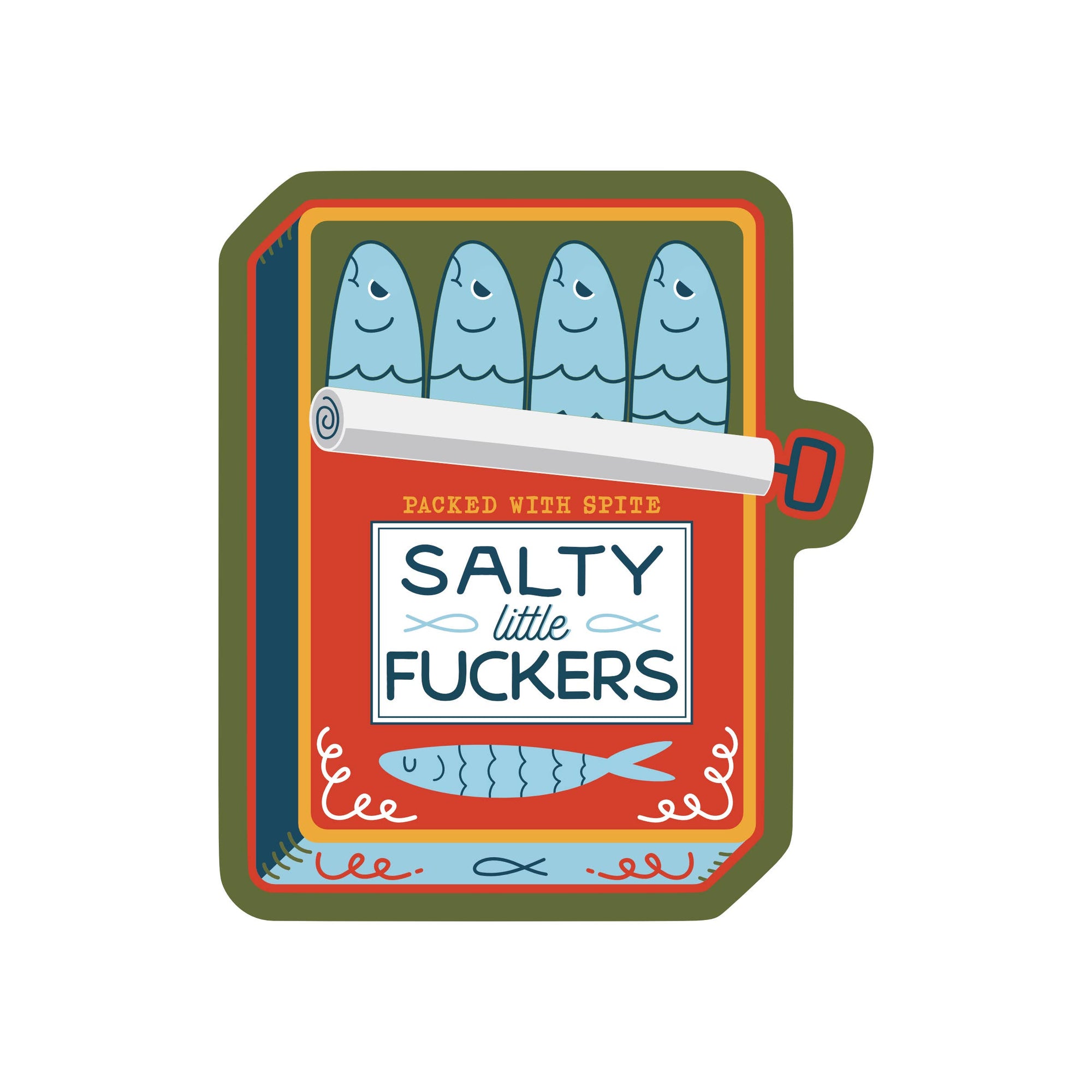 Sardines Fish High Quality Vinyl Sticker