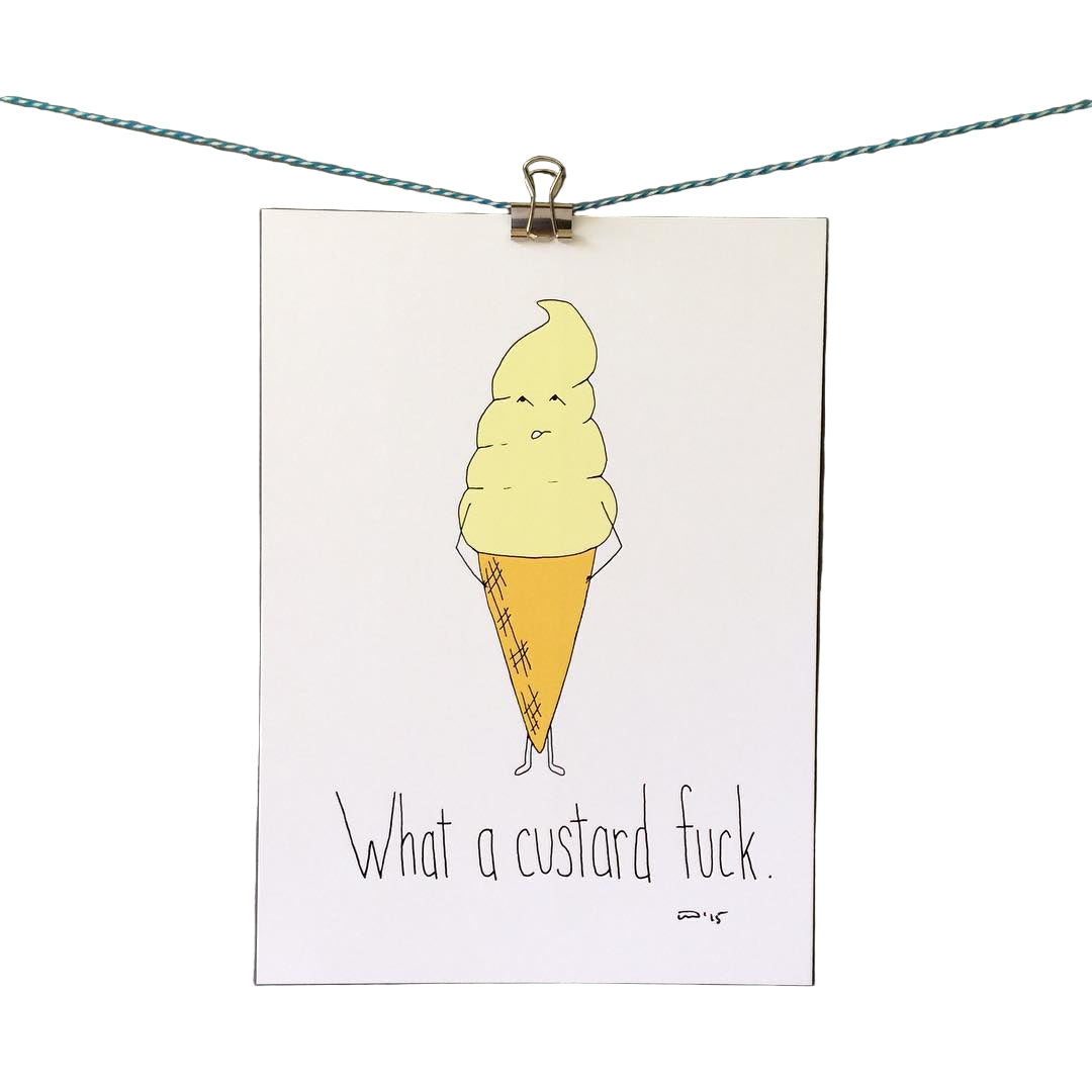 What a Custard F*ck. Greeting Card