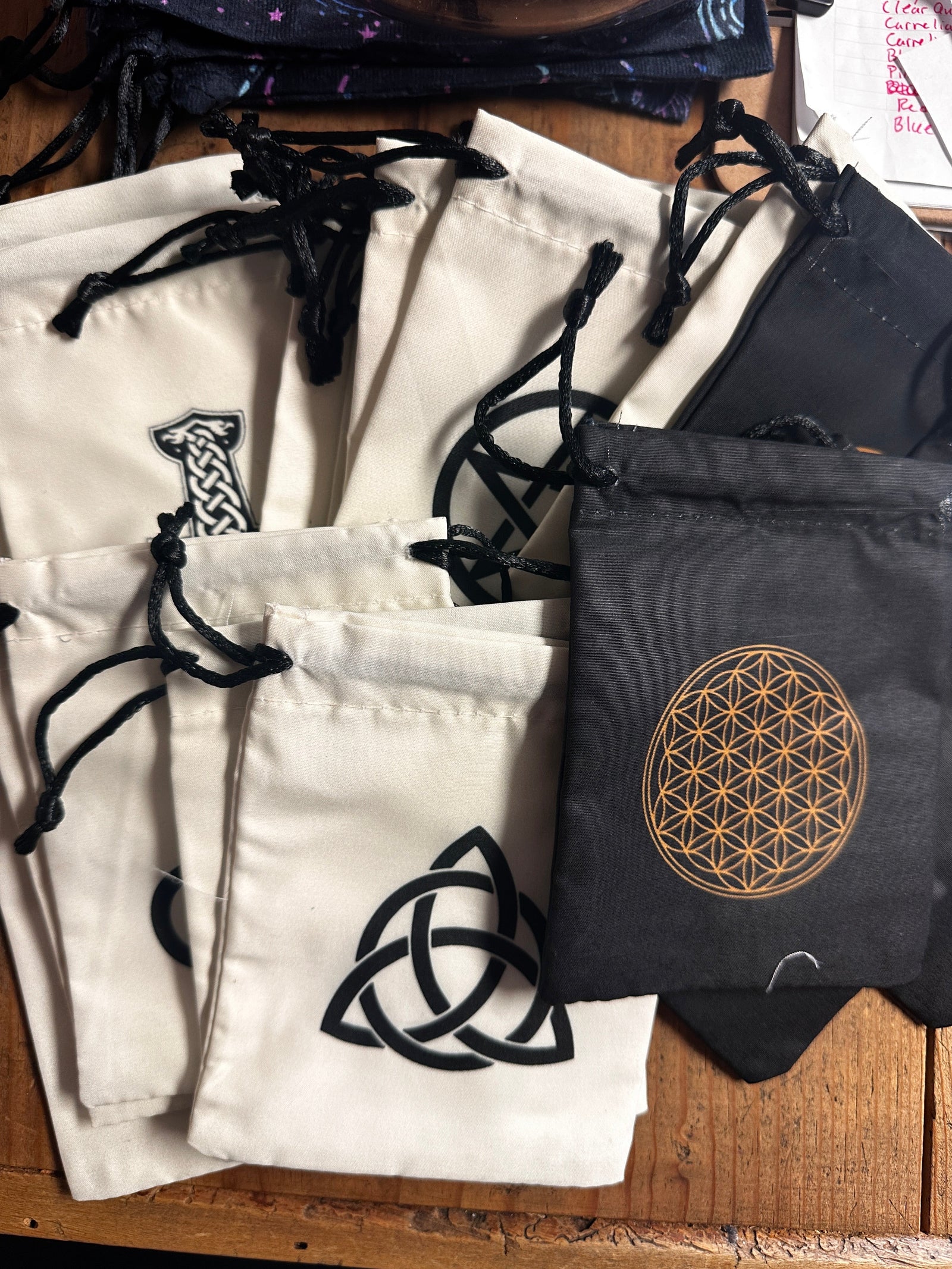 4x5 Drawstring Bags with Symbols