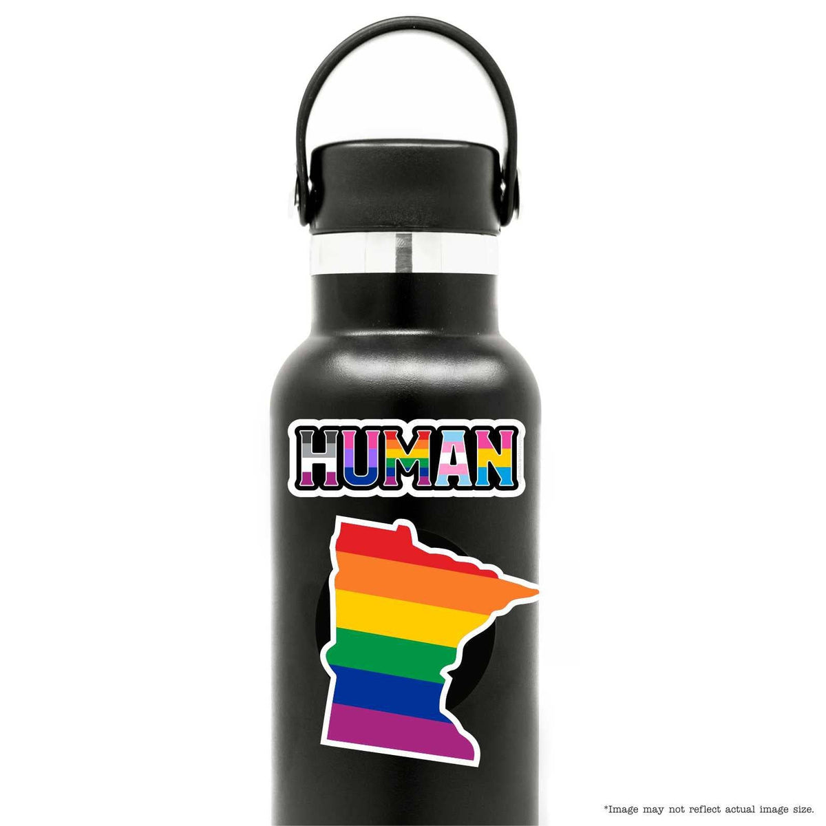 NC STATE rainbow sticker