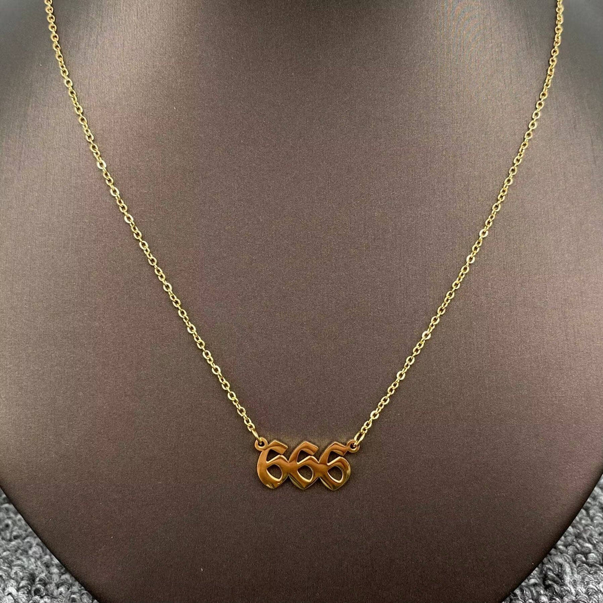 Angel Numbers 18K Gold Plated Stainless Steel Necklace