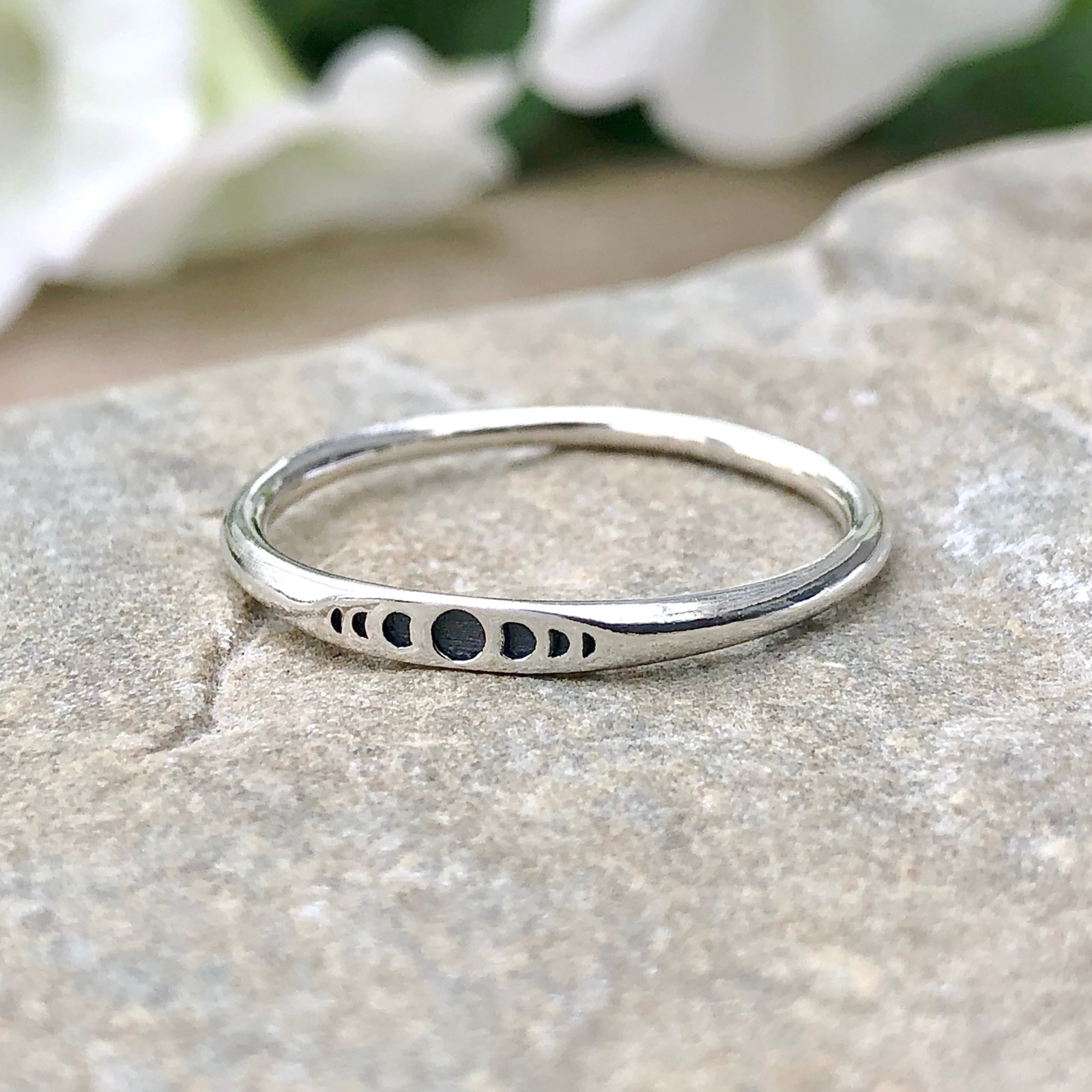 Tiny Moon Phases Ring