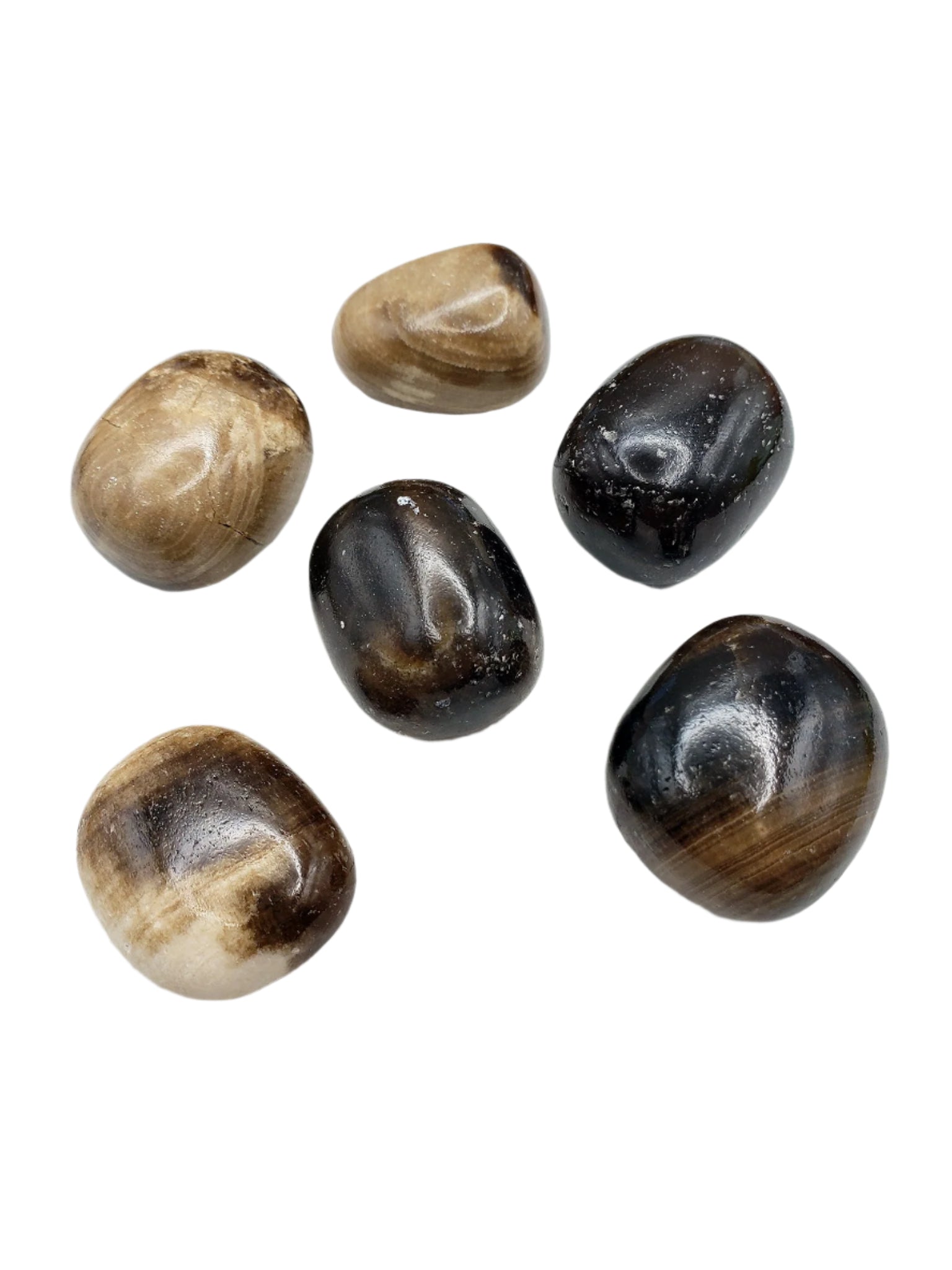 Black Calcite Tumbled