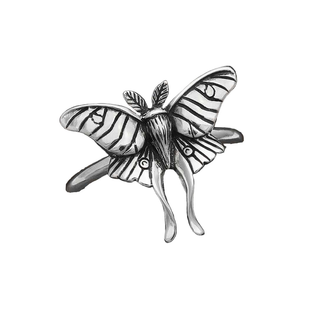 Sterling Silver Luna Moth Ring