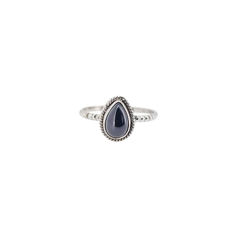 Black Onyx Sterling Silver Ring